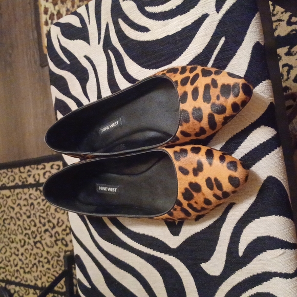 Nine West Shoes - LEOPARD FLATS SIZE 11M, USED VERY LIGHTLY